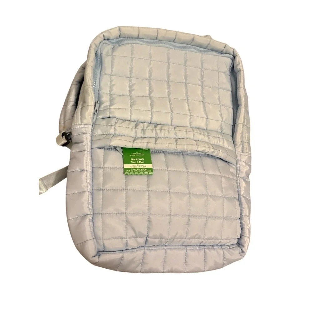 Ashland‎ Light Blue Quilted Backpack-NWT